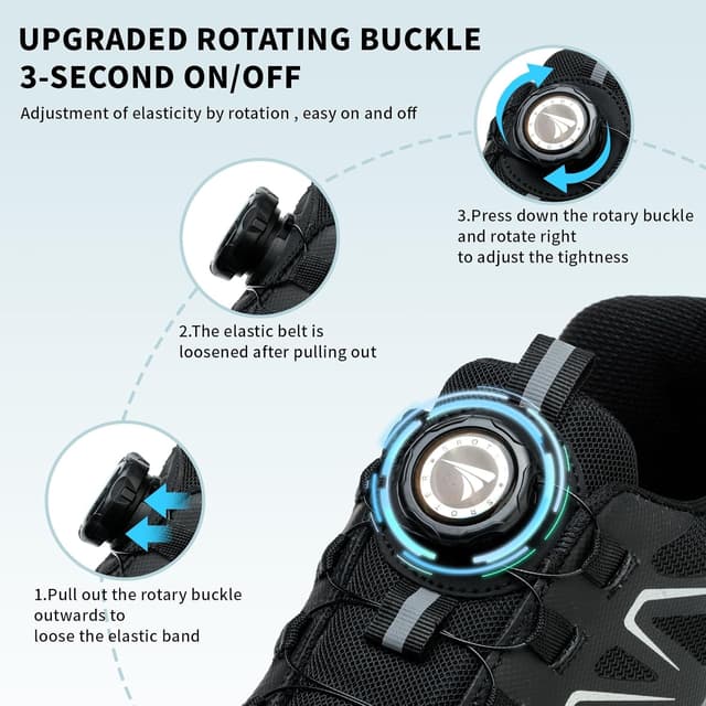 Detalle 2 de BAXIWUY Chaussures de sécurité basses style baskets avec embout acier