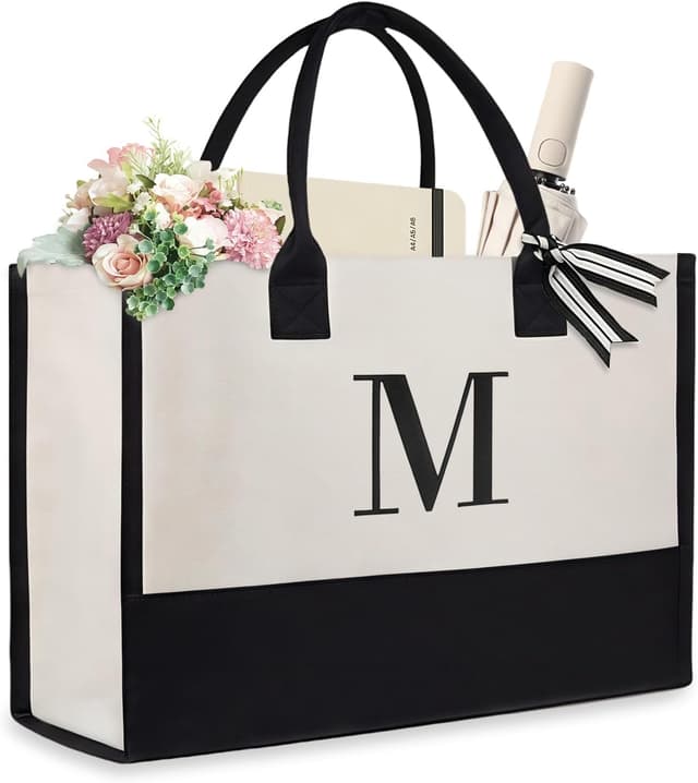 Detalle de Aucuu Borsa Tote a Mano da Donna grande per lavoro e laptop 15,6" in tela con tracolla