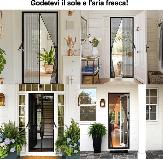 Thumbnail 6 de JANORS zanzariera magnetica per porta finestra 90x210 cm, senza forare