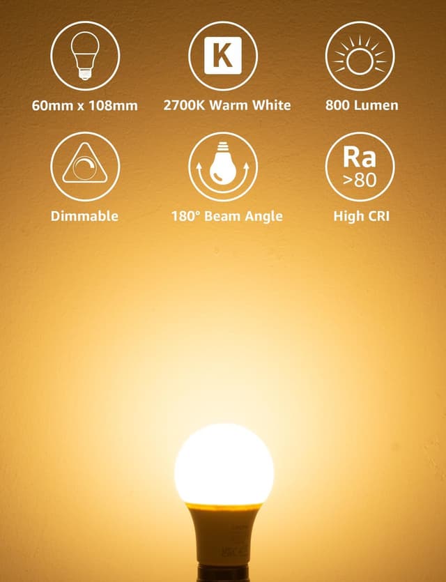 Detalle 1 de Lepro E27 Dimmable Bulb 7W 800lm 2700K