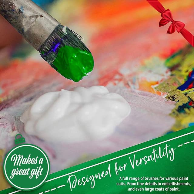 Thumbnail 1 de Crafts 4 All Acrylic Paint Brushes Pack of 18