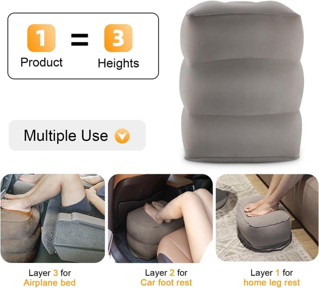 Thumbnail 4 de Maliton Airplane Footrest 17in adjustable