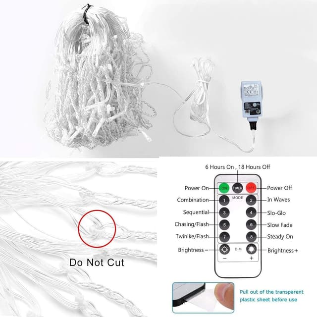 Thumbnail 5 de 10M Eisregen Lichterkette 400LED warmweiß