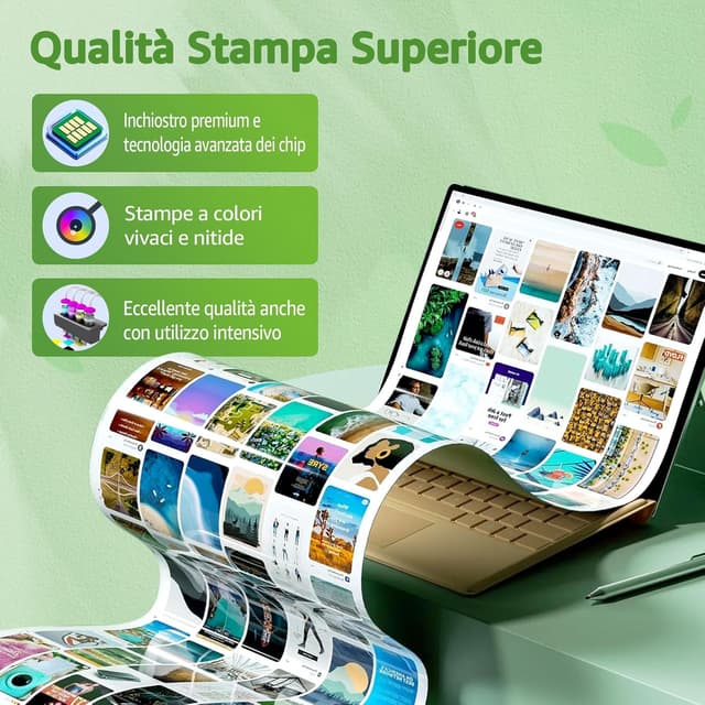 Detalle de GREENSKY PG-575XL e CL-576XL inchiostro sostituzione per Canon 575XL/576XL (nero e tri-colore) compatibili con Canon PIXMA