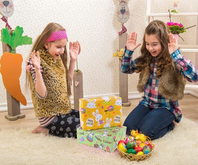 Thumbnail 5 de HBell Easter Wrapping Paper 8 Sheet