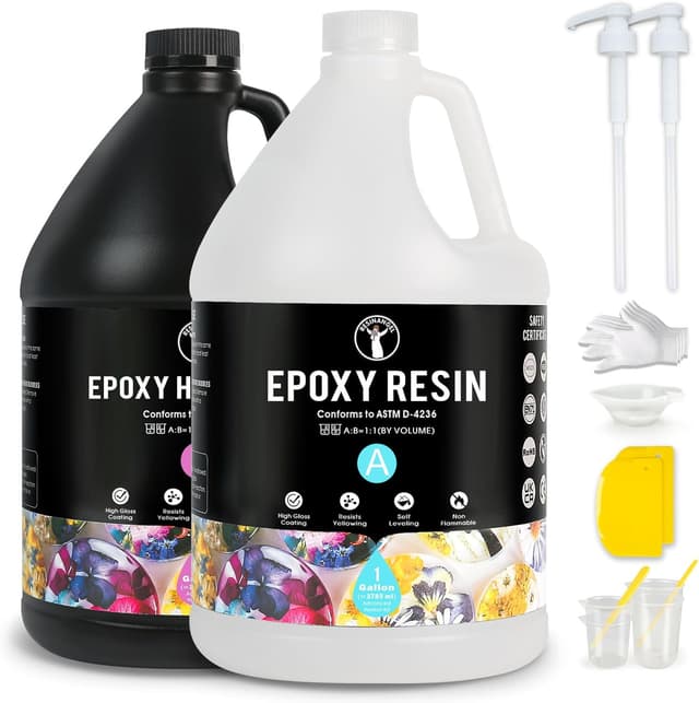 Detalle de ResinAngel deep pour epoxy kit 7.6L