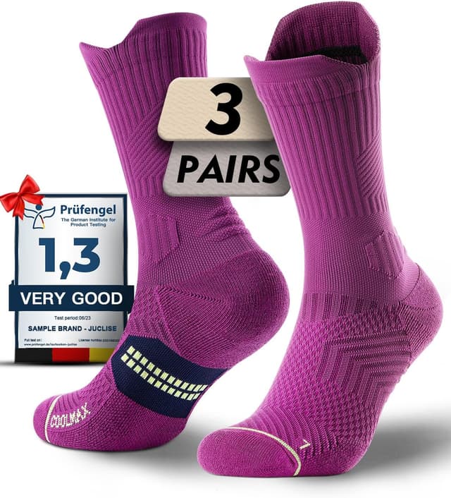 Thumbnail 6 de Chaussettes compression course Juclise 15-20 mmHg