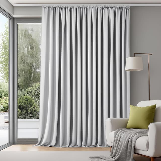 Imagen de Deconovo 300x220 Rideau occultant blanc pâle en OfertitasTOP