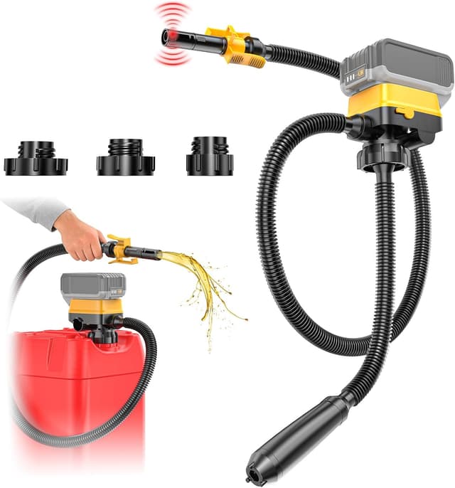 Detalle de Ecarke Auto Shut-Off Cordless Fuel Transfer Pump (3.2GPM) for Gasoline & Diesel