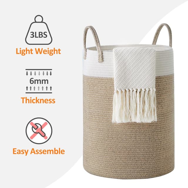 Thumbnail 4 de YOUDENOVA Cotton Rope Basket 58L