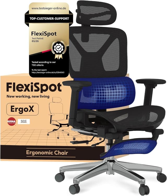 Detalle de FLEXISPOT ErgoX chaise de bureau