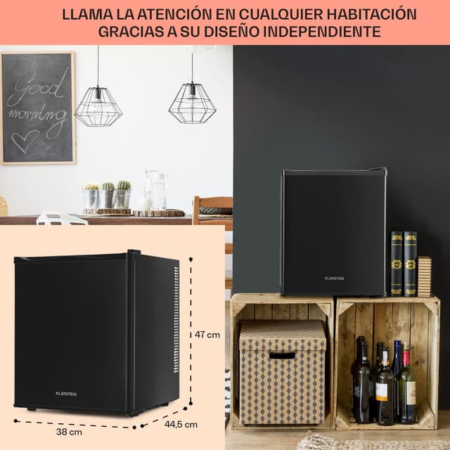 Detalle 1 de KLARSTEIN Mini Nevera 30L, Bebidas, Cosméticos, Iluminación💧