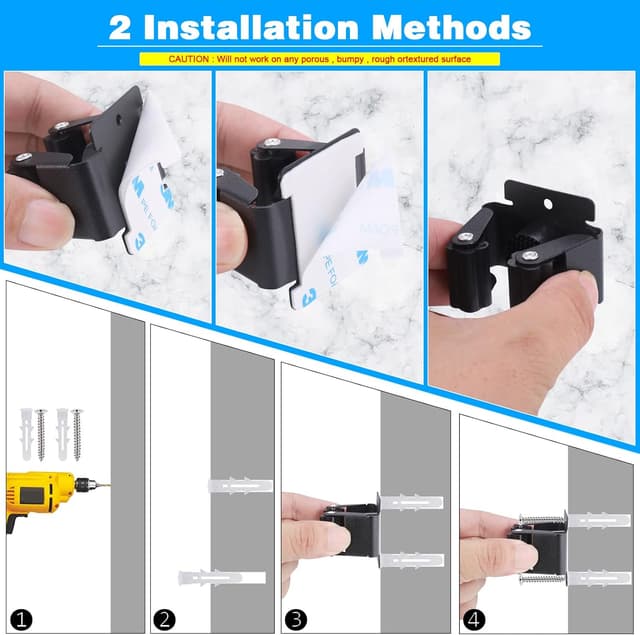 Thumbnail 4 de Hejo 10 Stück Gerätehalter 2,5 kg Wandhalterung