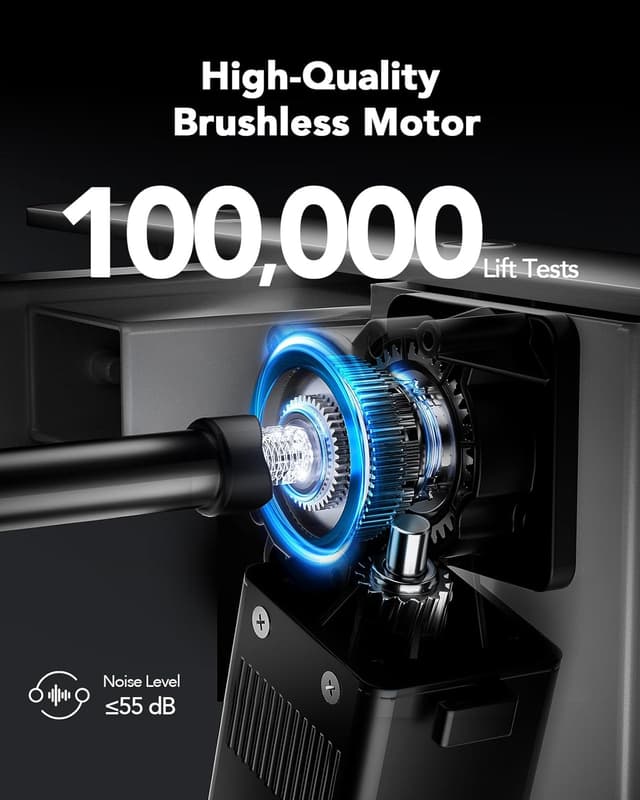 Detalle 1 de HUANUO Marco para Escritorio Eléctrico 🖥️ Ajustable y Resistente