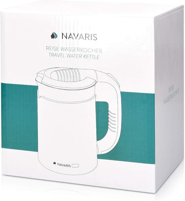 Thumbnail 6 de Navaris Travel Kettle Electric (0.5 L) – Small Dual-Wall Travel Kettle with Boil-Dry Protection