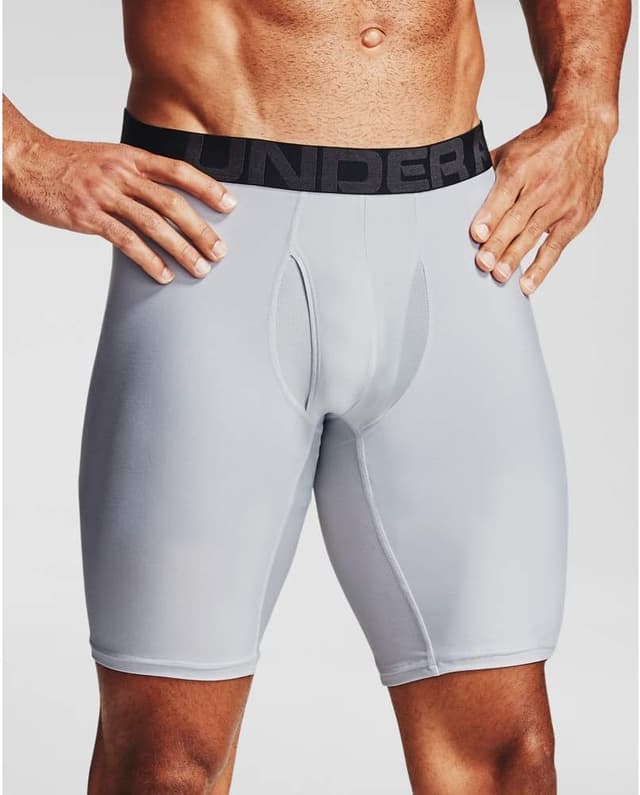 Detalle 2 de Under Armour Men’s Performance Tech Mesh Boxerjock Briefs Multi-Pack (6" Inseam) — All-Day Comfort