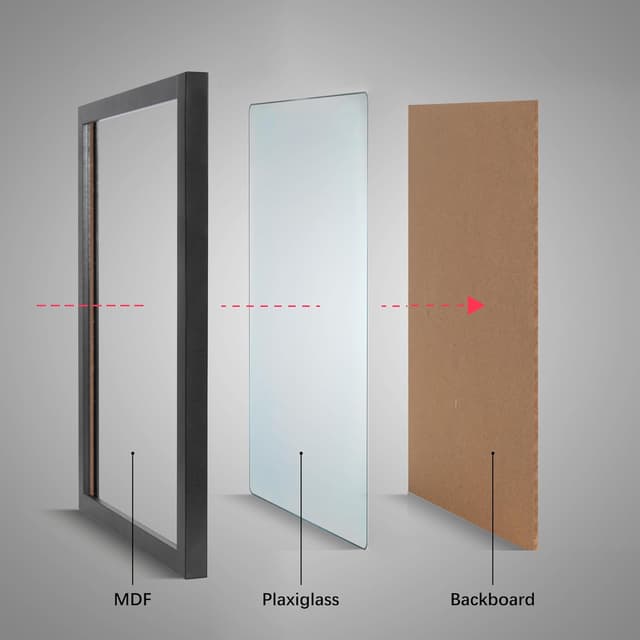 Detalle 1 de KAIWIN 2er Bilderrahmen 40x60 cm Schwarz