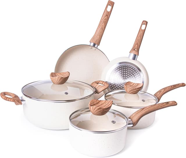 Detalle de Non stick cookware set by Nuovva 8 piece