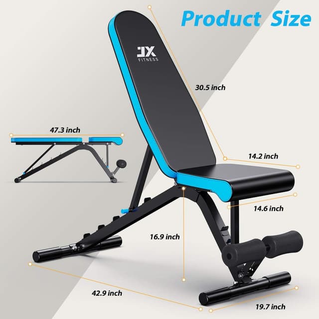 Thumbnail 6 de JX FITNESS Adjustable Weight Bench 660lb