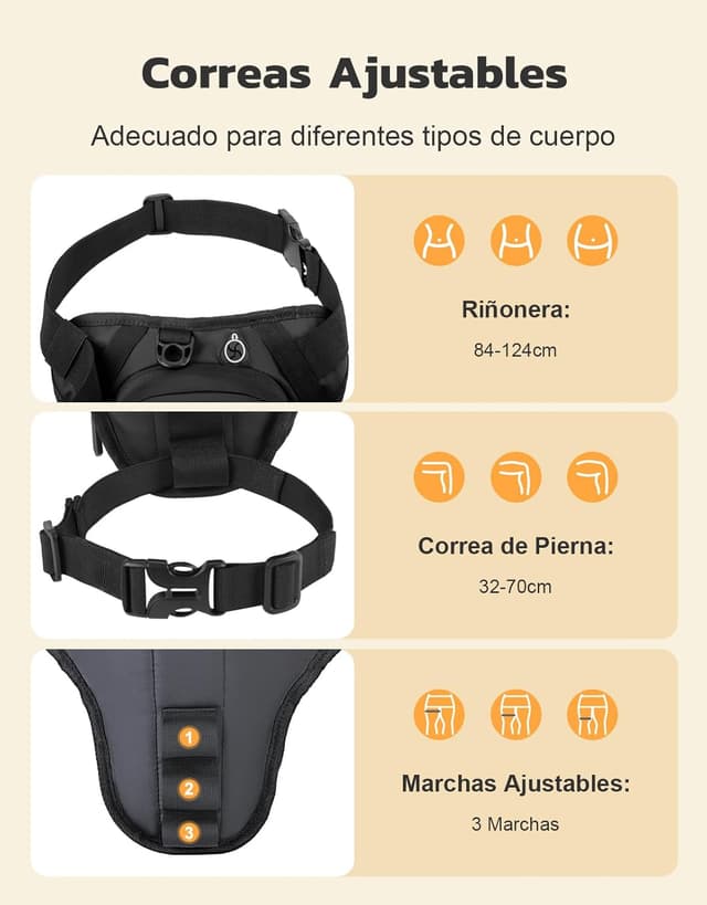 Thumbnail 4 de Mohard Pernera Moto Riñonera 40% Expansible