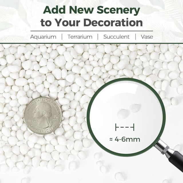 Thumbnail 4 de T4U Tumbled Chips Stones Crushed White Gravels 2lb