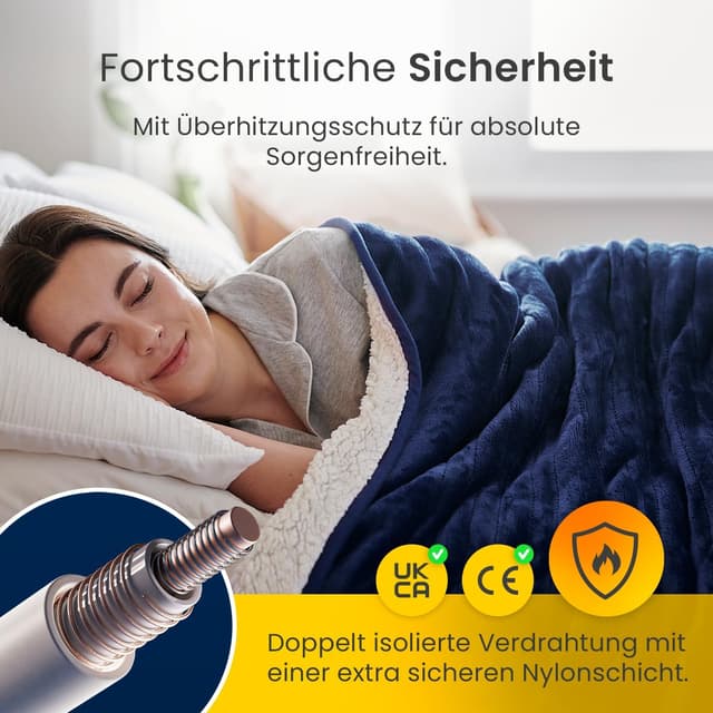 Detalle 2 de Cosi Home Heizdecke 180 x 130 cm