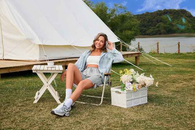 Thumbnail 4 de Demegimi Shorts Damen High Waist Knielang