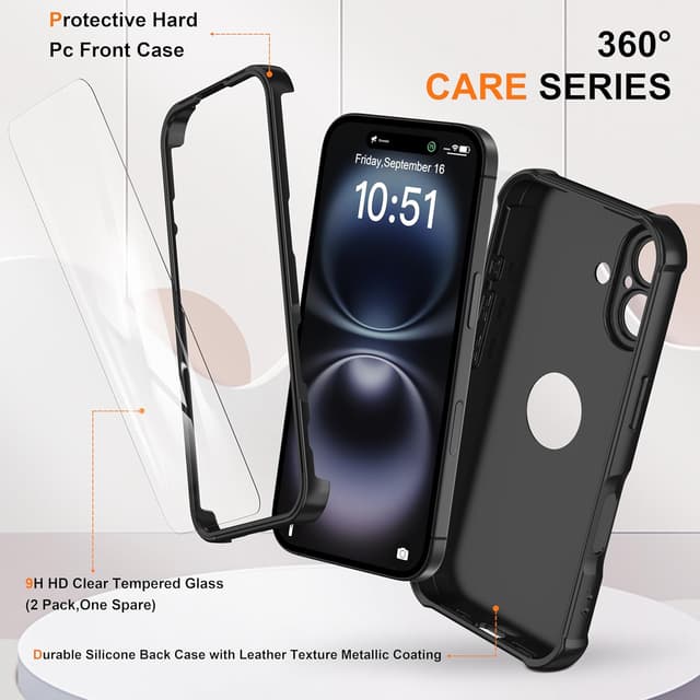 Detalle 2 de iPhone 16 case 6.1 inch, 2 pack