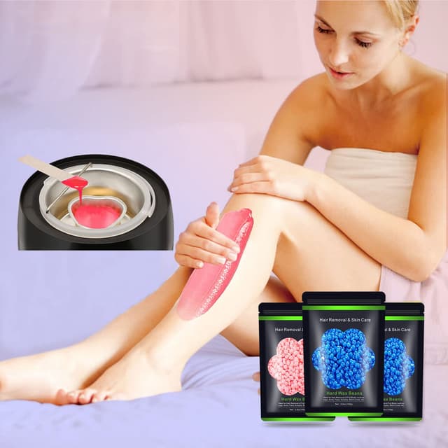 Detalle de Auperwel Hard Wax Beads for Hair Removal (10.5 oz / 300 g) — Sensitive Skin Brazilian, Face, Bikini & More