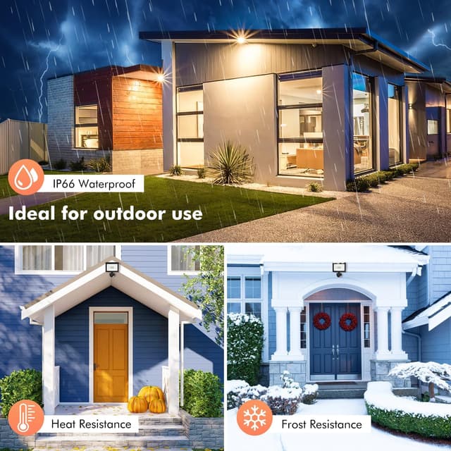 Detalle 1 de MEIKEE Faretto LED con sensore di movimento 15W 1200LM IP66 con telecomando (2 pezzi)