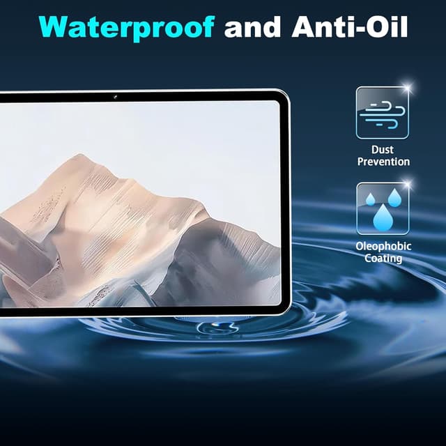 Detalle 2 de Heioloo Schutzfolie (2 Stück) für ZTE nubia Pad Pro 10,9" – Panzerglas Display-Schutz 9H, blasenfrei