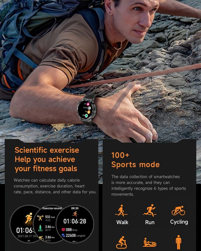 Thumbnail 4 de LIGE 2025 Montre Connectée Homme 1,75