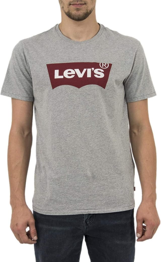 Imagen de Levi's Camiseta Gráfica Cuello Redondo, Gris, M en OfertitasTOP