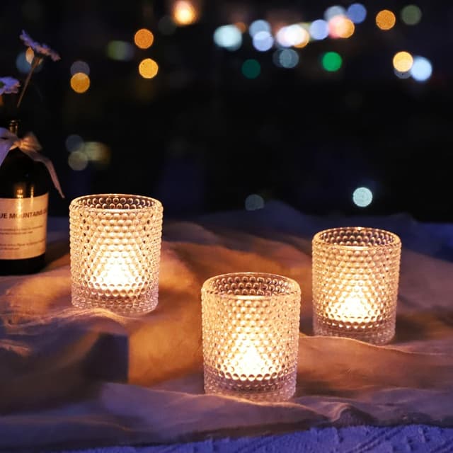Detalle de Vohocandle Bubbles Teelichtglas 12er-Set