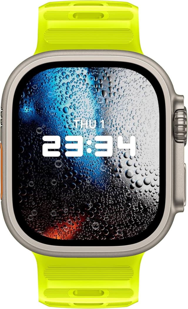 Detalle de DONEGANI UC1 in silicone per cinturino Apple Watch (giallo fluo) 38–49 mm