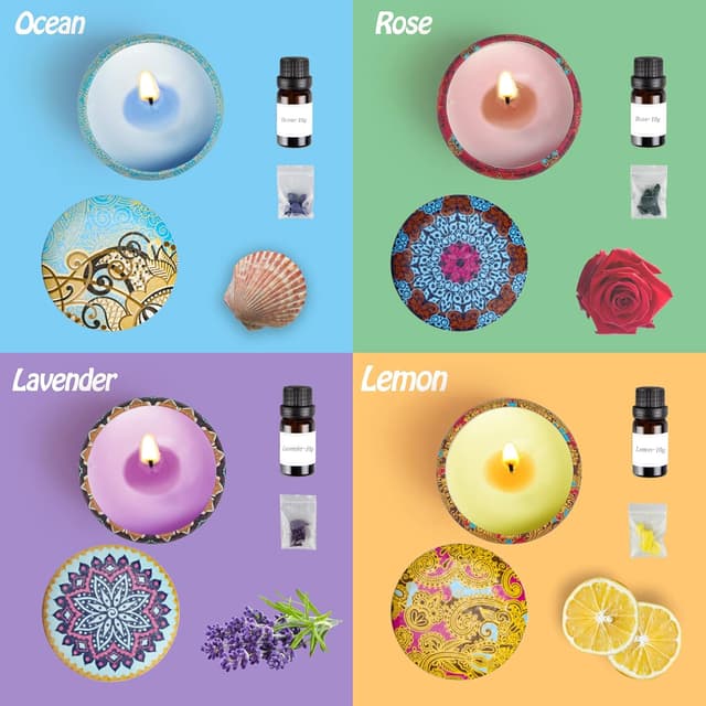 Thumbnail 6 de YINUO LIGHT Kit de Velas Perfumadas de Cera de Abejas 🕯