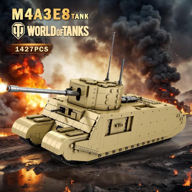 Detalle 2 de Reobrix Set di Costruzione Carro Armato TOG2 77032 (1427 pezzi) World of Tanks