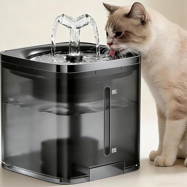 Imagen de 2L Cat Water Fountain with Silent Pump en OfertitasTOP