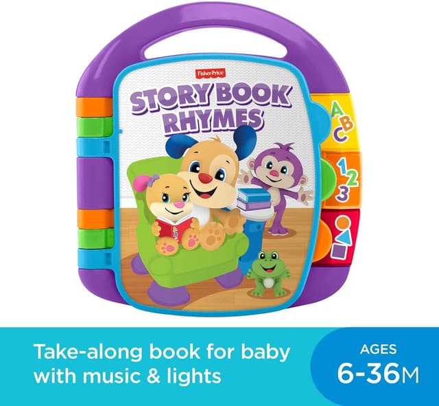 Detalle 2 de Fisher-Price Storybook Rhymes Learning Toy (Laugh & Learn) UK English Version – CDH26