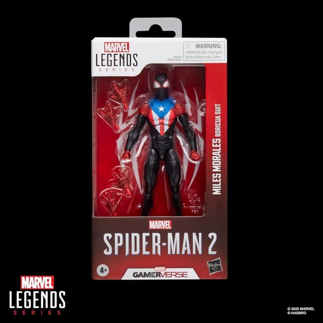 Detalle 2 de Marvel Legends Gamerverse Miles Morales im Boricua-Anzug – 15-cm Action-Figur mit Zubehör