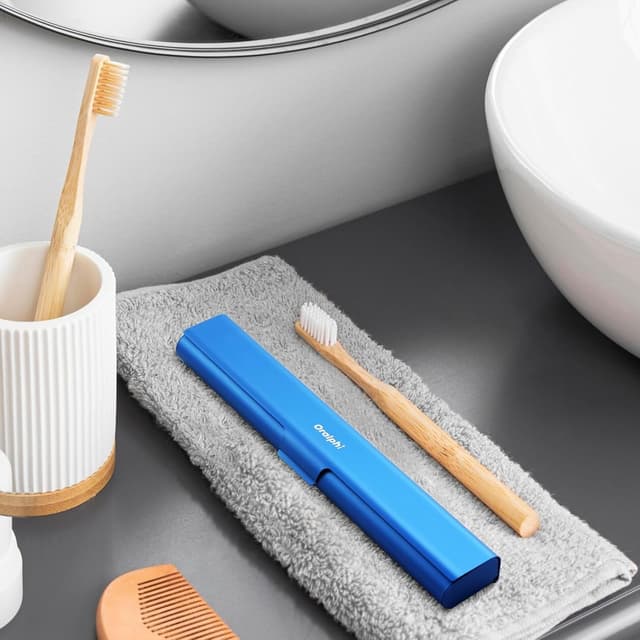 Thumbnail 6 de Oralphi aluminium toothbrush travel case (blue) – portable manual toothbrush holder