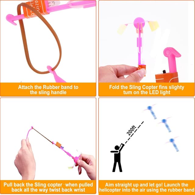 Thumbnail 3 de lpvoqpth 25 Sets LED Flying Set 50 Pieces 🪁