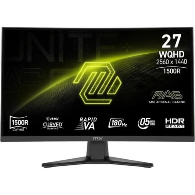 Detalle de Monitor MSI MAG 275CQF E18 27" Curvo WQHD 180Hz Gaming