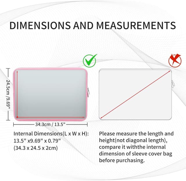 Detalle 2 de RAINYEAR laptop sleeve 14 inch pink