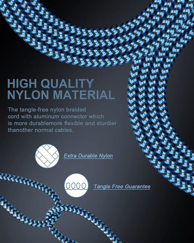 Thumbnail 4 de USB to Lightning Cable 2Pack 10ft Braided