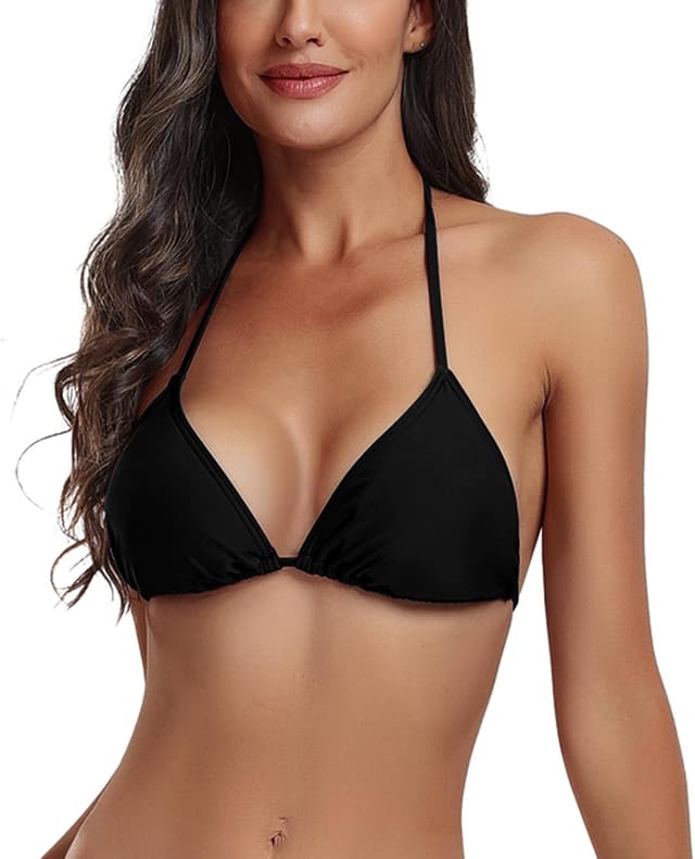 Detalle de FITTOO Bikini da donna: parte alta in stile triangolo imbottito con ferretto regolabile