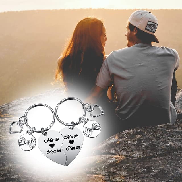 Thumbnail 2 de PiercingJak Porte-clés cœur 36 mm pour couples