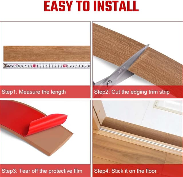 Detalle 2 de Flintronic 3M PVC Laminate Flooring Threshold Strip (Self Adhesive, Cut to Size)