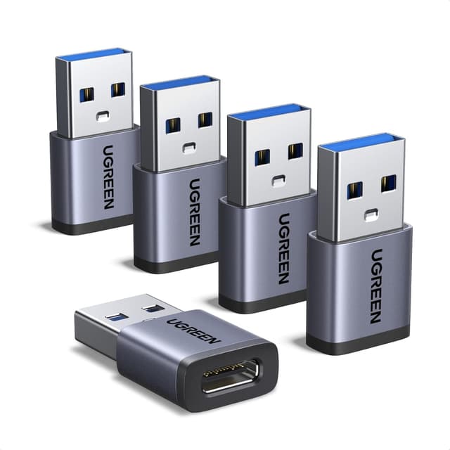 Detalle de UGREEN USB to USB‑C Adapter 10Gbps, 5 pack
