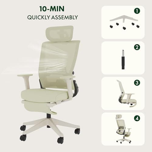 Thumbnail 7 de FLEXISPOT Silla de Oficina Ergonómica con Reposabrazos y Lumbar